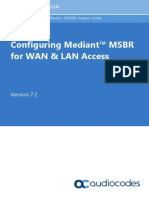 Mediant MSBR Lan Wan Access Cli Configuration Guide Ver 72