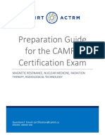 Preparation Guide For The CAMRT Certification Exam