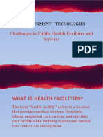 Challenges in Public Health Facilities and Services