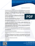 Comunicado Retorno Presencial Fundamental II e EM