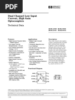 Dual Channel Low Input Current, High Gain Optocouplers: HCPL-2730 HCPL-0730 HCPL-2731 HCPL-0731