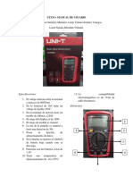 UT33C+ Manual de usuario multímetro digital