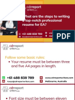 What Are The Steps To Writing A Top-Notch Professional Resume For EA