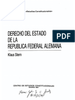 Klaus Stern - Derecho Del Estado de La Republica Federal Alemana - P. 275-277 706-722 - Gar. Inst.
