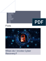 Posts: When Do I Invoke Cyber Recovery?
