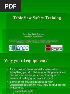 Table Saw Safety Final