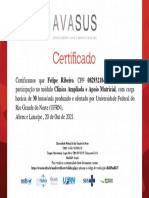 Clínica Ampliada e Apoio Matricial - Certificado de Conclusão