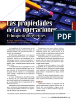Ànalisis Comparativo de Las Propiedades de Las Operaciones.