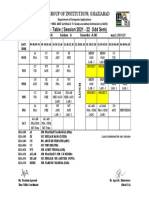 KIET MCA Timetable Sem III Section A