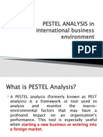 PESTEL ANALYSIS in International Business Environment 28.9