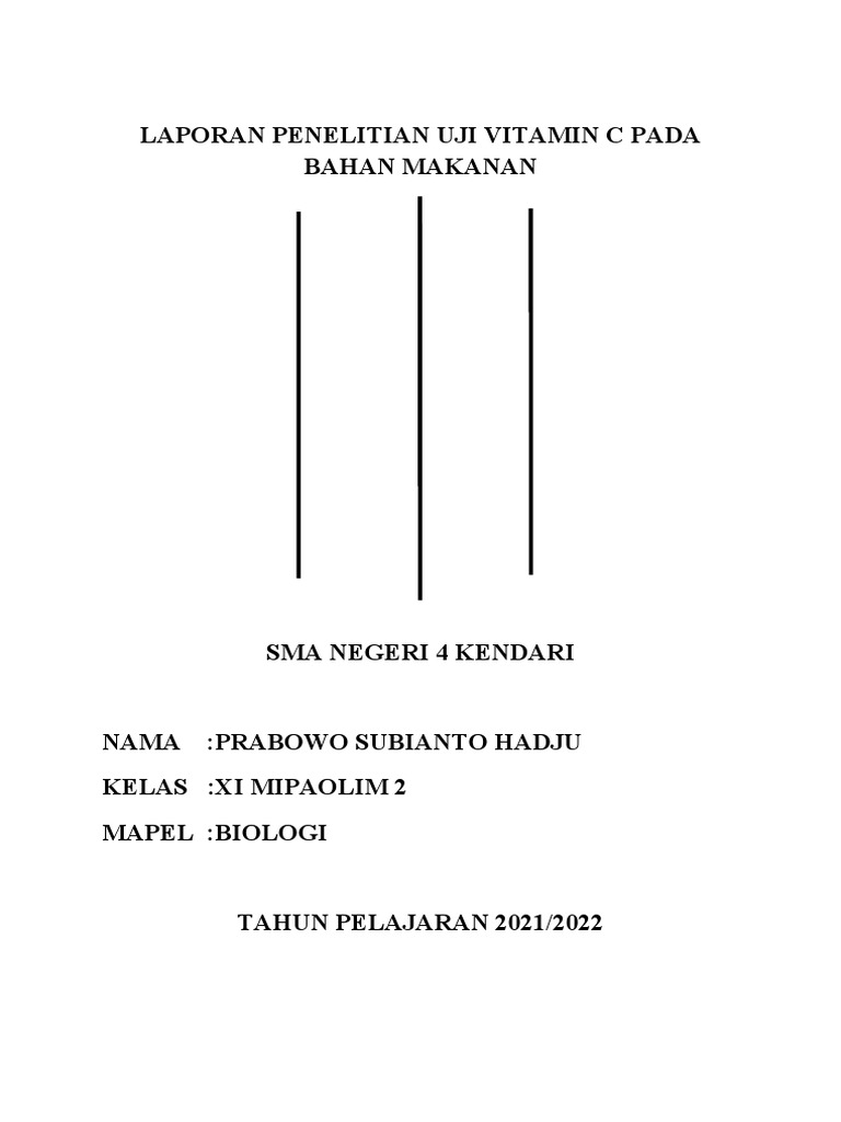 Eksperimen uji vit c prabowo subianto hadju xi mipaolim 2 pdf