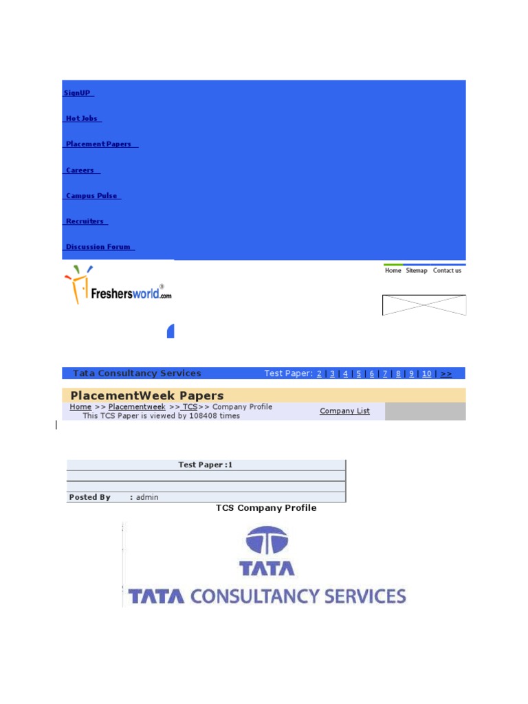A Short Note About Tcs PDF Business