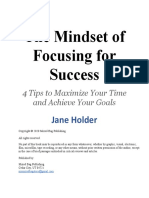 The Mindset of Focusing For Success - Jane Holder