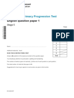 Cambridge Primary Progression Test: English Question Paper 1