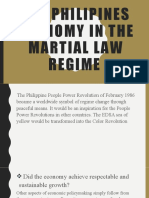 The Philipines Economy in The Martial Law Regime