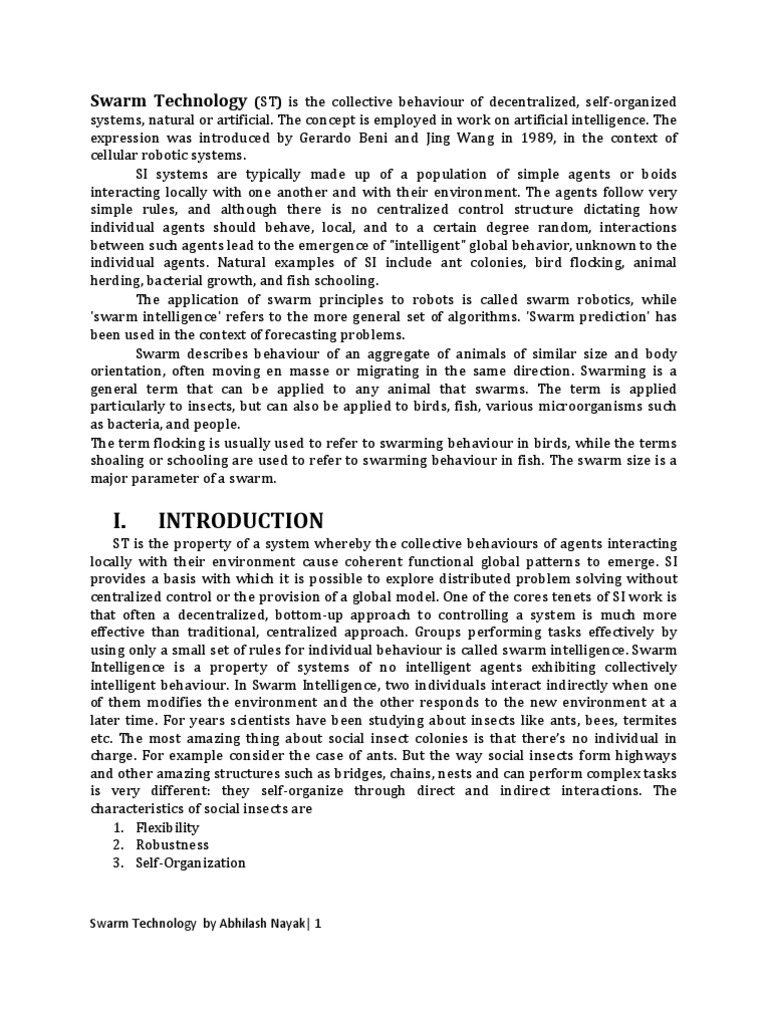Swarm Robotics Ppt Download Link