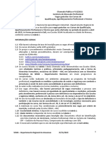 GEP Chamada Publica 001 para Cursos Gratuitos SENAI