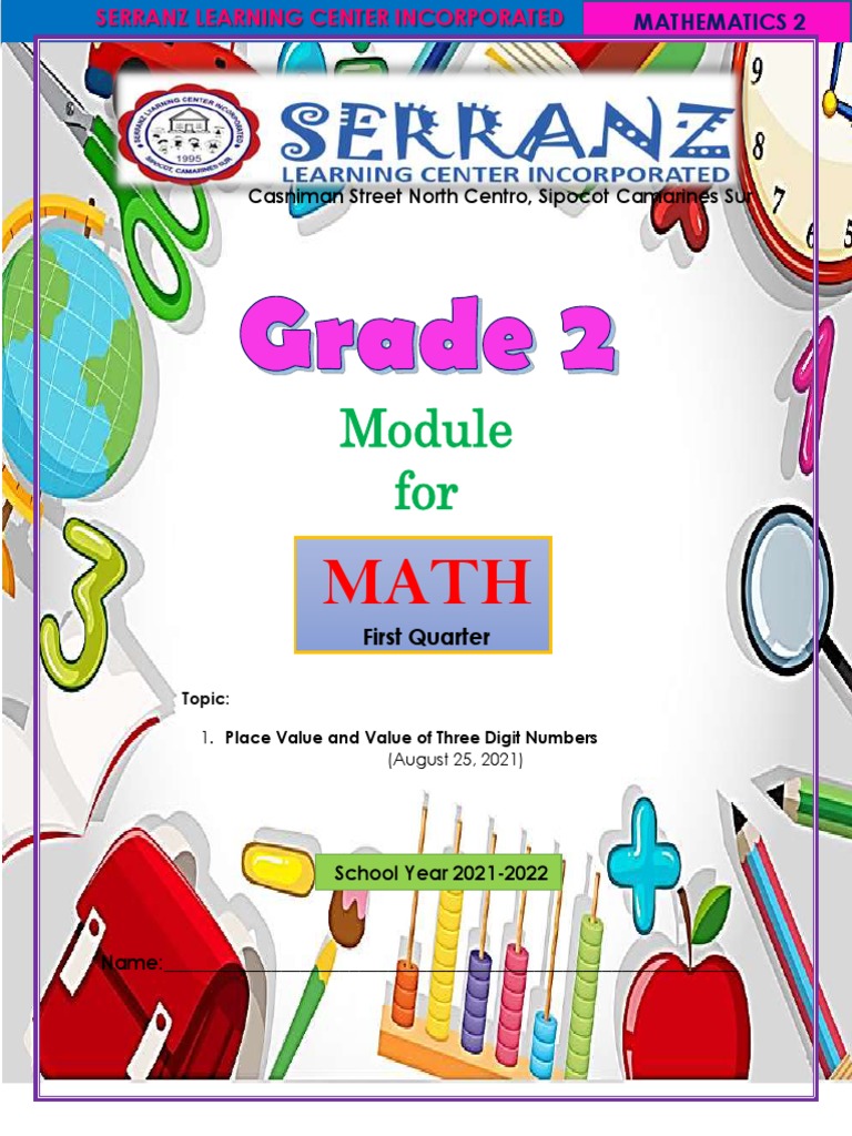 Place Value of Three-Digit Numbers | PDF | Learning | Mathematics