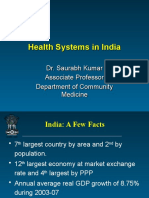 Health system in India