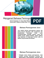 Pertemuan 2 - Pengenalan Java