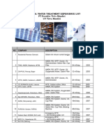 Adoc - Pub - Industrial Water Treatment Experience List PT Desa