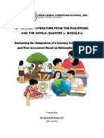 1st Quarter-Module 5-21st Century Literature From The Philippines and The World