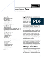 Mechanical Properties of Wood: Modulus of Elasticity and Strength Properties