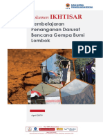 Dokumen Ikthisar - Pembelajaran Tanggap Darurat Penanganan Gempa Lombok (Verapr2019)