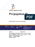 Modul Perpajakan II-10 - Rekonsiliasi Laporan Keuangan