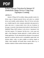 Robust Malware Detection For Iot Devices Using Deep Eigenspace Learning