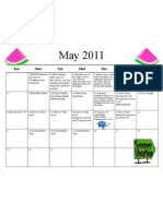 Shortcut To May 11 Calendar Menu