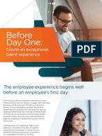 Before Day One:: Create An Exceptional Talent Experience