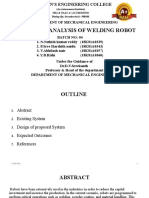 Design and Analysis of Welding Robot: (An Autonomous Institute) Nba & Naac A+ Accredited Dhulapally, Secunderabad - 500100