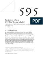 Revisions of The Un Tax Treaty Model: 1. Background