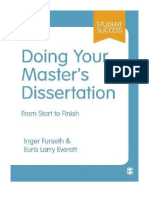 Doing Your Master's Dissertation: From Start To Finish - Inger Furseth