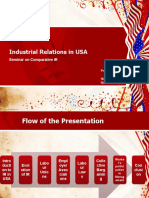 Industrial Relations in USA: Seminar On Comparative IR