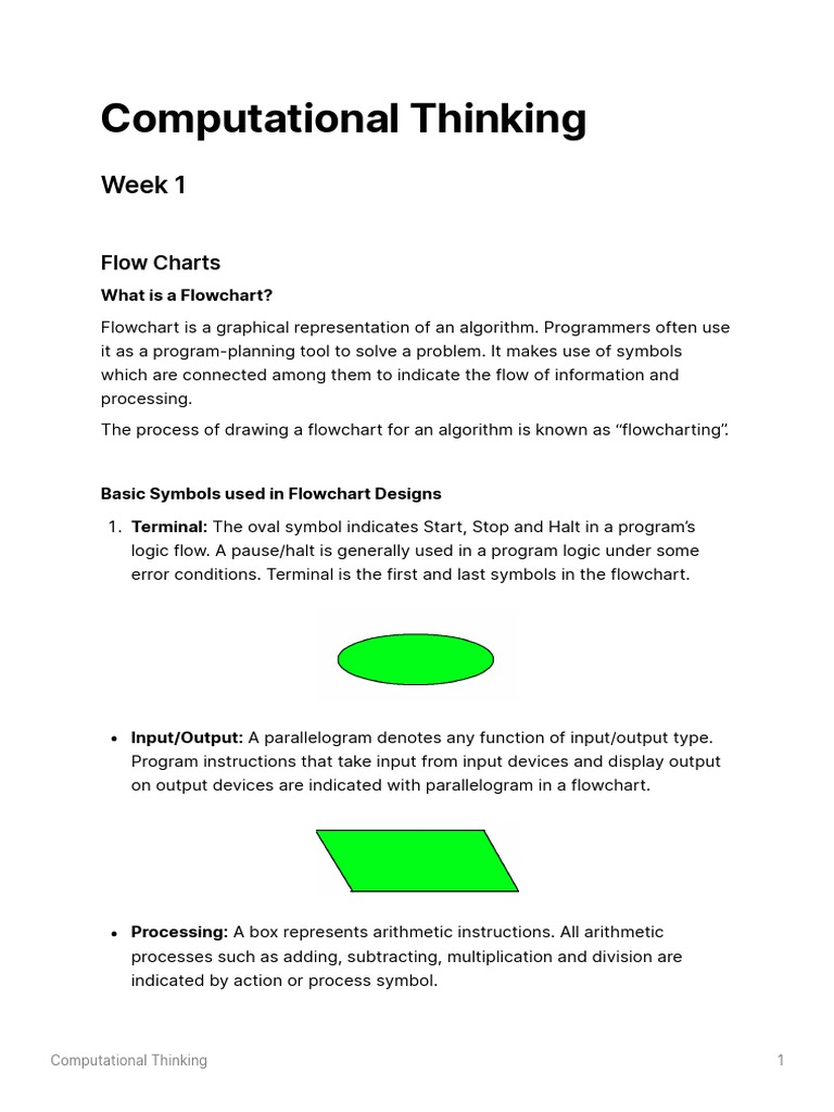 Computational - Thinking Week1 To Week12 | PDF | Data Type | Subroutine
