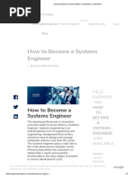 System Engineer Job Description, Qualification, Certification