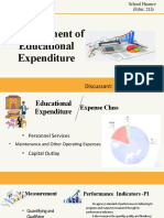 Measurement of Educational Expenditure: Discussant