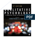 Qualitative Psychology: A Practical Guide To Research Methods - Jonathan A Smith