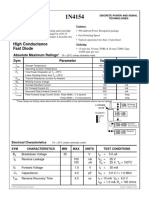 High Conductance Fast Diode: Absolute Maximum Ratings Sym Parameter Value Units