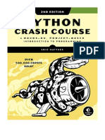 Python Crash Course, 2nd Edition: A Hands-On, Project-Based Introduction To Programming - Eric Matthes