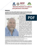 El Genoma Humano Se Obtuvo de Una Persona Concreta