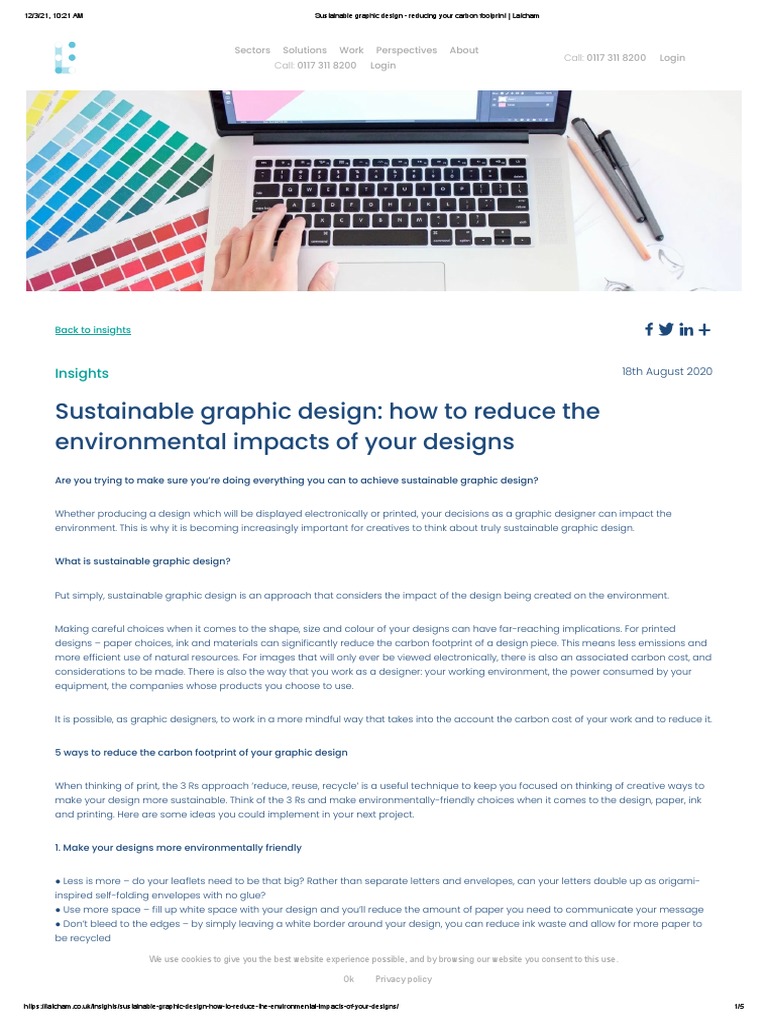 Sustainable Graphic Design - Reducing Your Carbon Footprint - Latcham ...