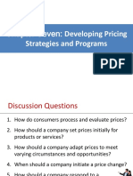 Chapter Seven: Developing Pricing: Strategies and Programs