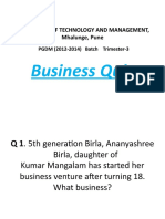 Business Quiz: Pict School of Technology and Management, Mhalunge, Pune