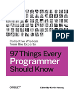 97 Things Every Programmer Should Know: Collective Wisdom From The Experts - Kevlin Henney