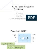 Analisa AC FET Pada Rangkaian Pembiasan