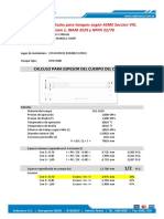 Cálculos tanque ASME Sección VIII HPN-5000