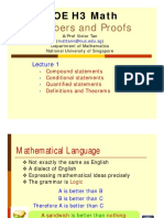 Numbers and Proofs: MOE H3 Math